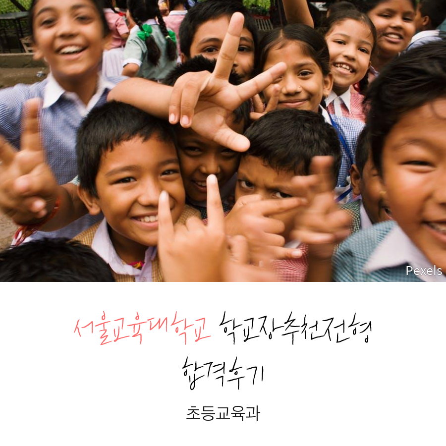 서울교육대학교 초등교육과 학교장추천전형 박00 학생 합격후기