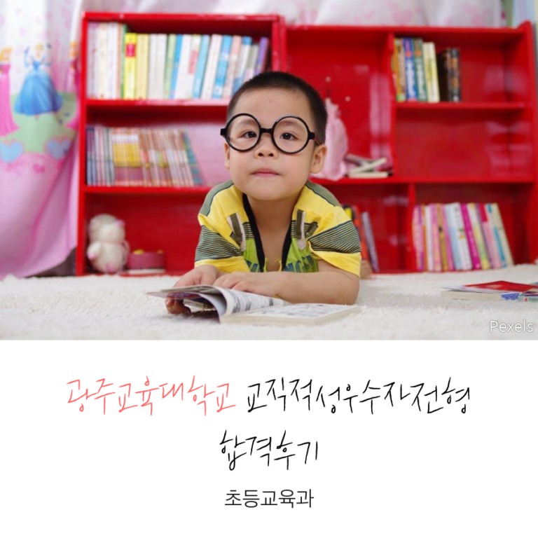 광주교육대학교 초등교육과 교직적성우수자 박00 학생 합격후기