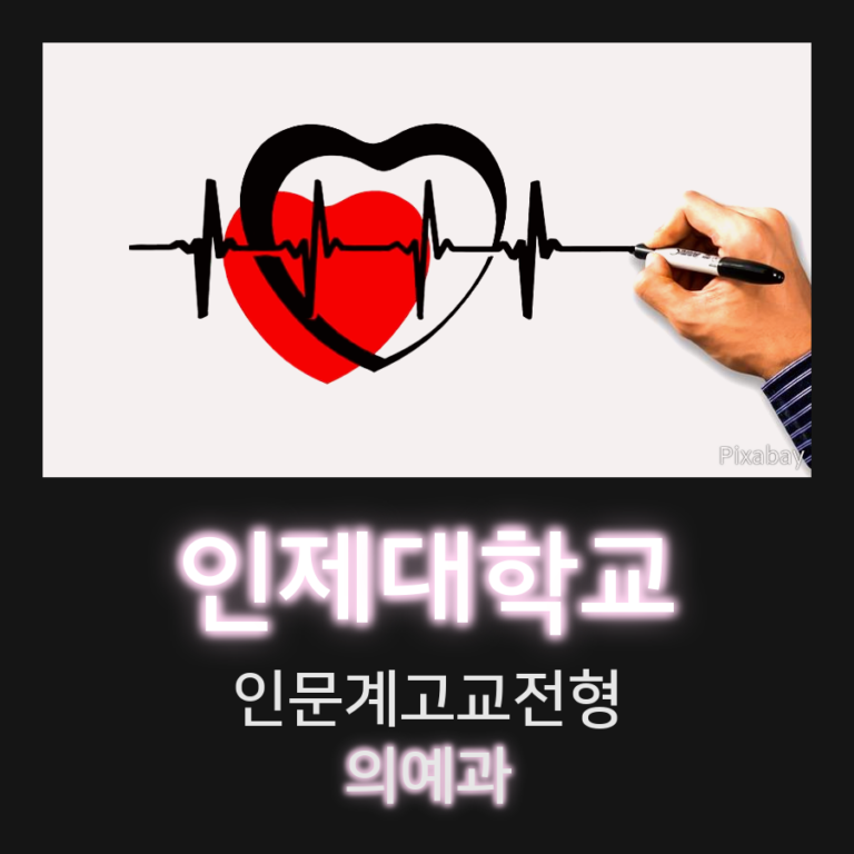 인제대학교 의예과 인문계고교전형 강00 학생 자기소개서 컨설팅
