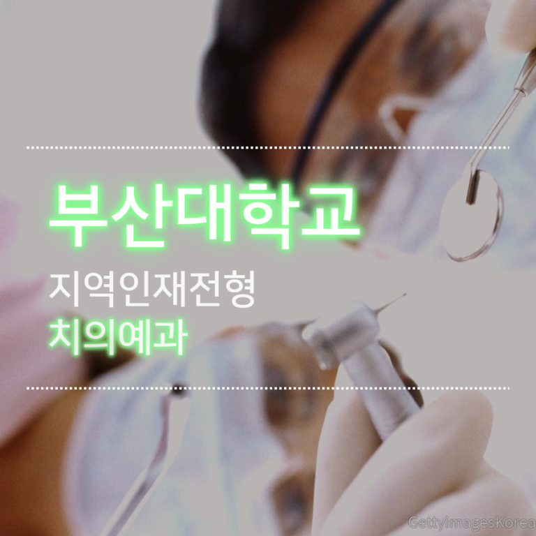 부산대학교 치의예과 지역인재전형 차00 학생 자기소개서 컨설팅