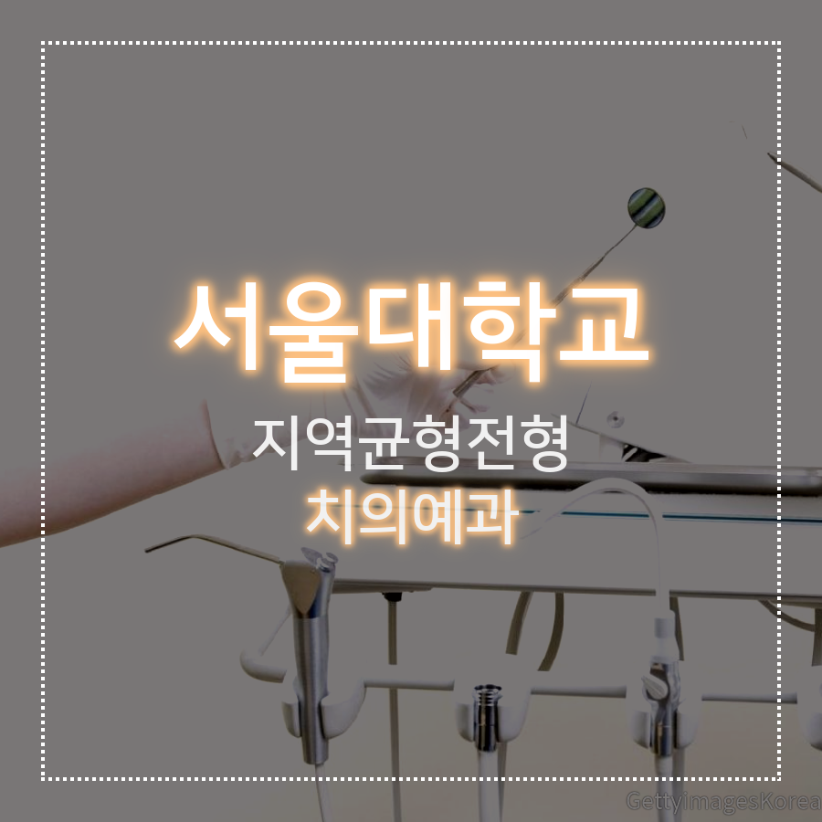서울대학교 치의예과 지역균형전형 신0 학생 자기소개서 컨설팅