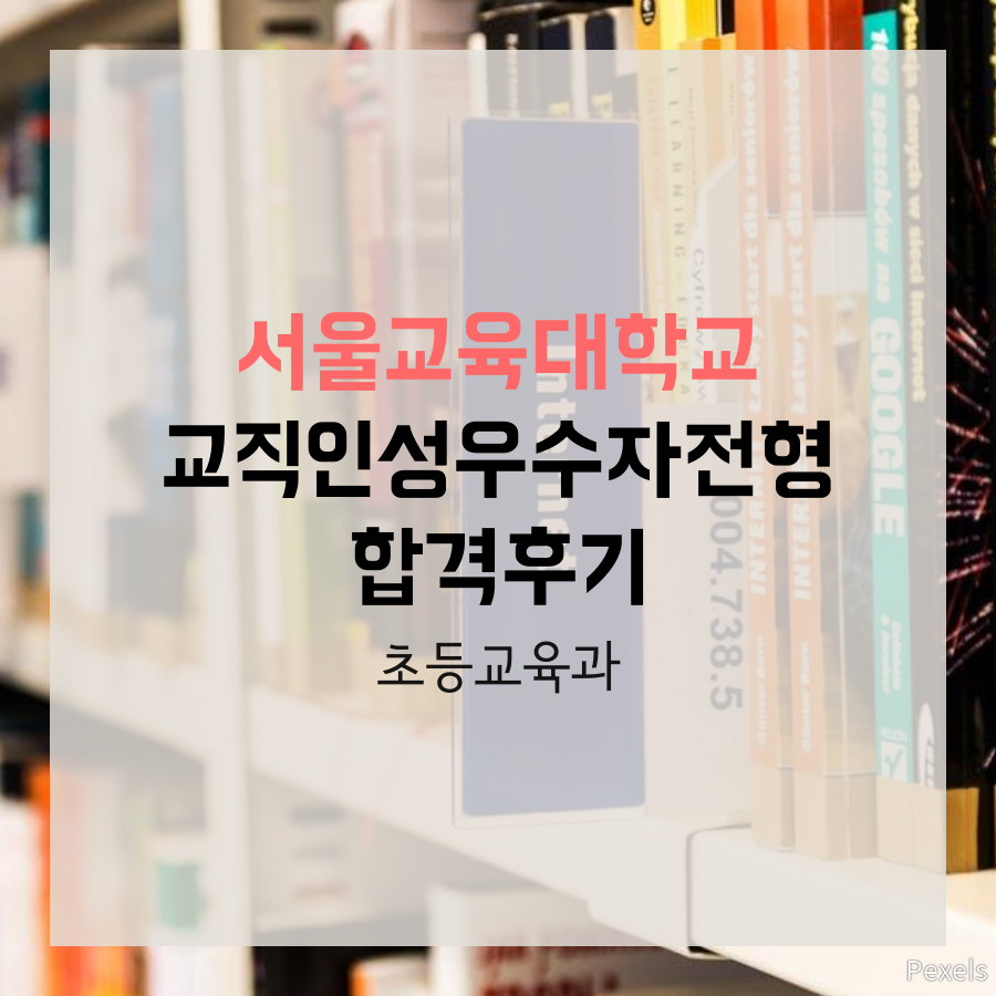 서울교육대학교 초등교육과 윤00 학생 합격후기