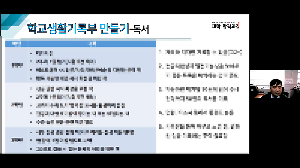 2021년 대학 합격 응원 콘서트 특강 3강 후기_학부모 특강_학생부를 부탁해